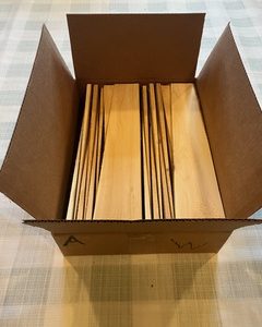 White cedar shingle wood, grade A